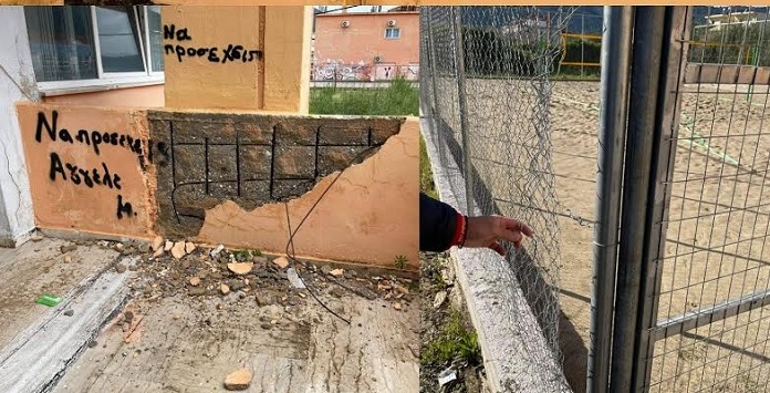 vandalismoi igoumenitsa