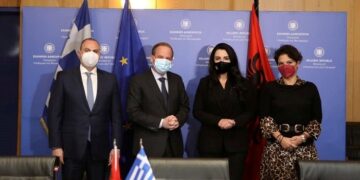 karamanlis alvania ypourgos