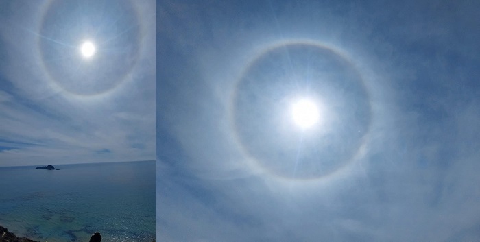 «Ηλιακή άλως» από την παραλία του Αρίλλα • EpirusPost • Ειδήσεις