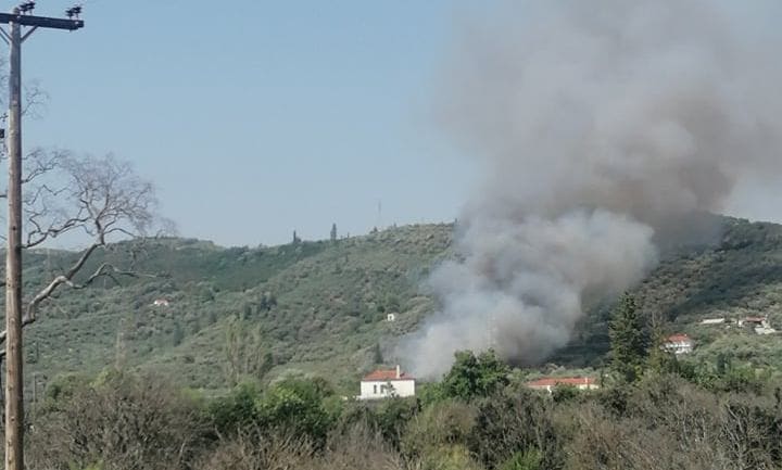 Φωτιά στη Βλαχέρνα- Επιχειρούν εναέρια μέσα 1 vlaxerna fotia1