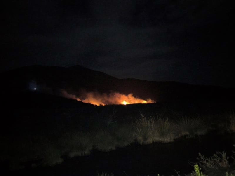 Μάχη με τις φλόγες στις εκβολές του Καλαμά 1 la;a as fptoa1