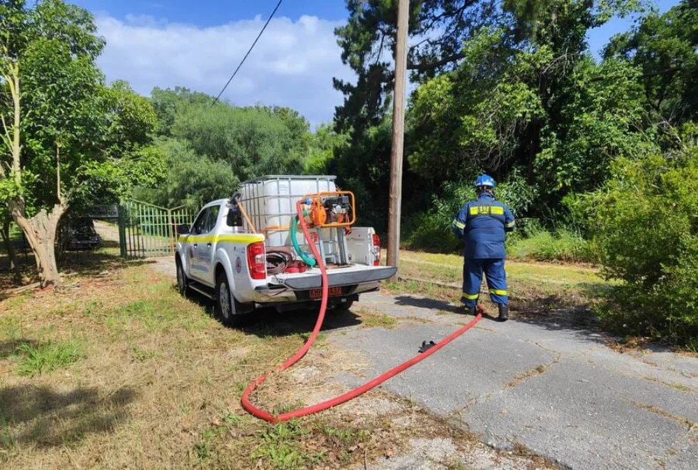 Μεγάλη αντιπυρική άσκηση στο δάσος Μονολιθίου με τη συμμετοχή όλων των φορέων 3 askisi pirosvestiki