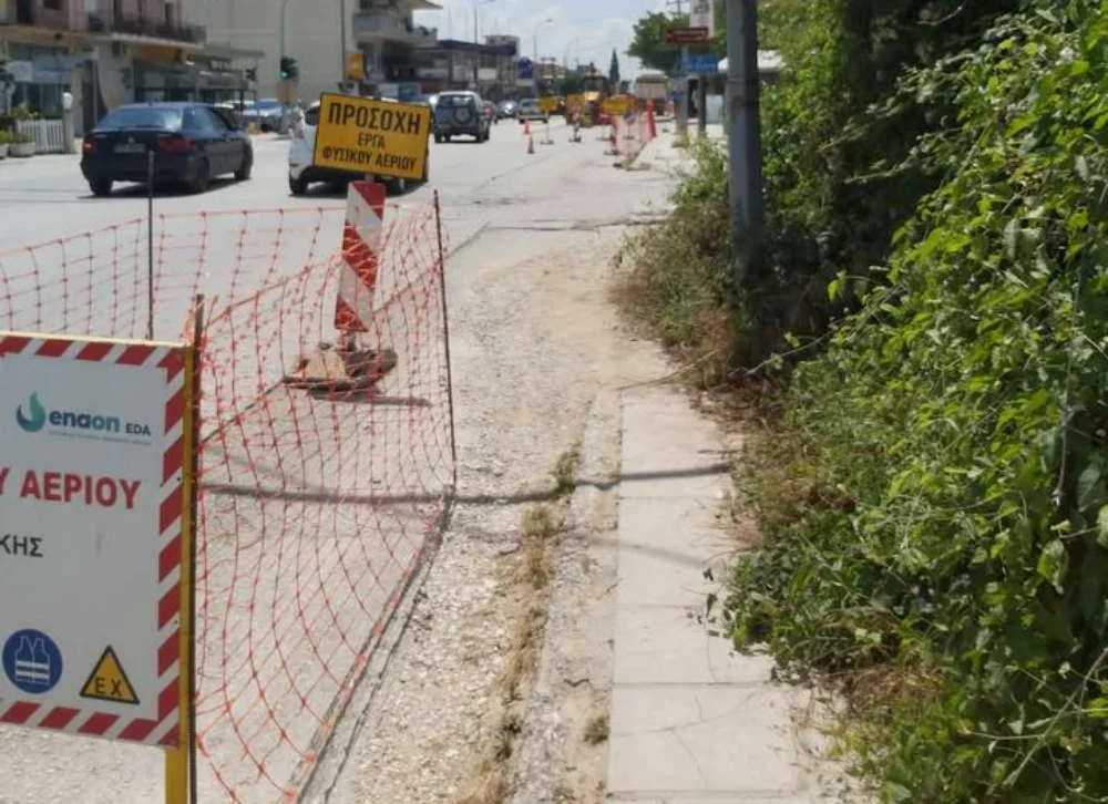 Φυσικό αέριο στα Ιωάννινα: Ξεκίνησαν τα έργα στη λεωφόρο Γράμμου 2 grammou fisiko aerio