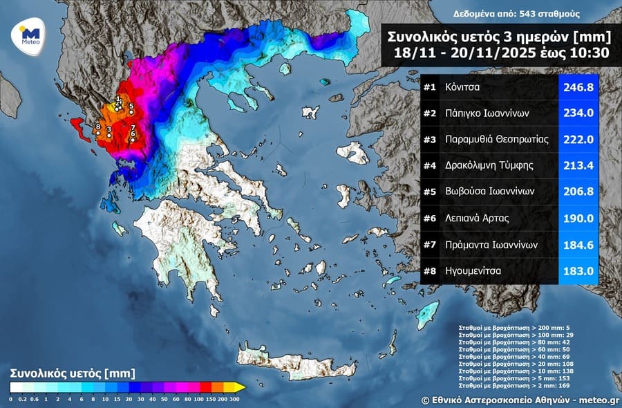 Νέο κύμα κακοκαιρίας σαρώνει την Ήπειρο 1 metero