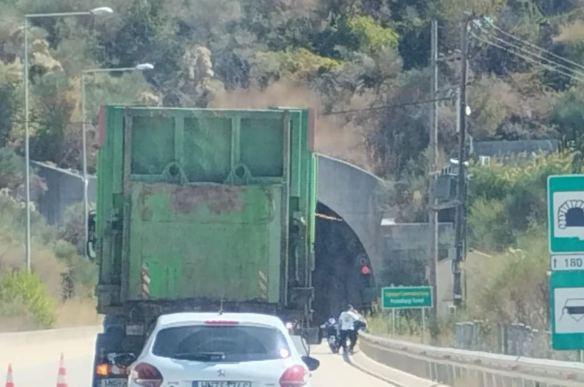Σήραγγα Μαζαρακιάς: ΙΧ έπεσε στα κολωνάκια – Ουρές στην Εγνατία 1 mazarakia