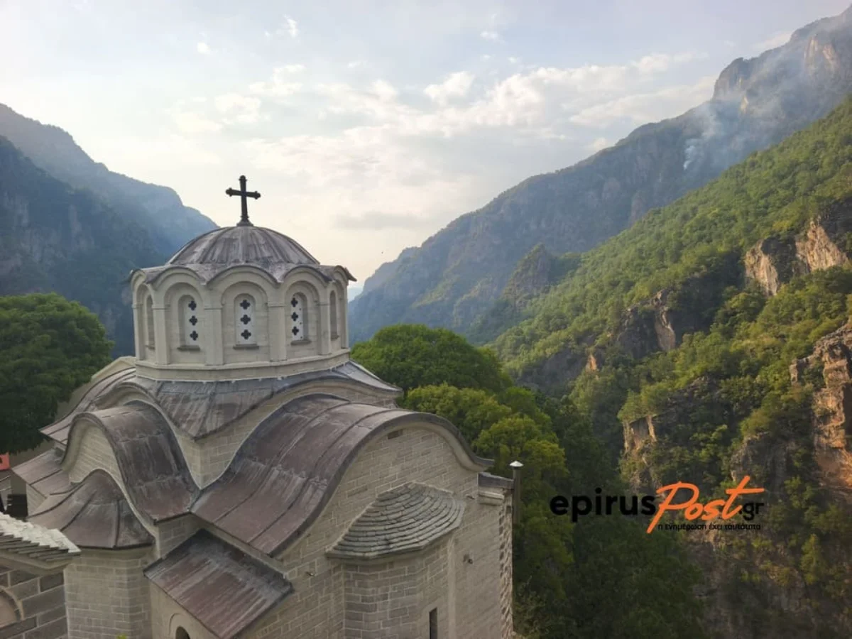 Μονή Στομίου: Η Παναγία γιόρτασε μέσα στους καπνούς – Άδειο το Μοναστήρι με λίγους πυροσβέστες ΦΩΤΟ-ΒΙΝΤΕΟ 1 stomio